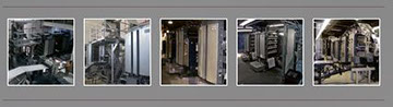 Strip of five WebPress equipment photos